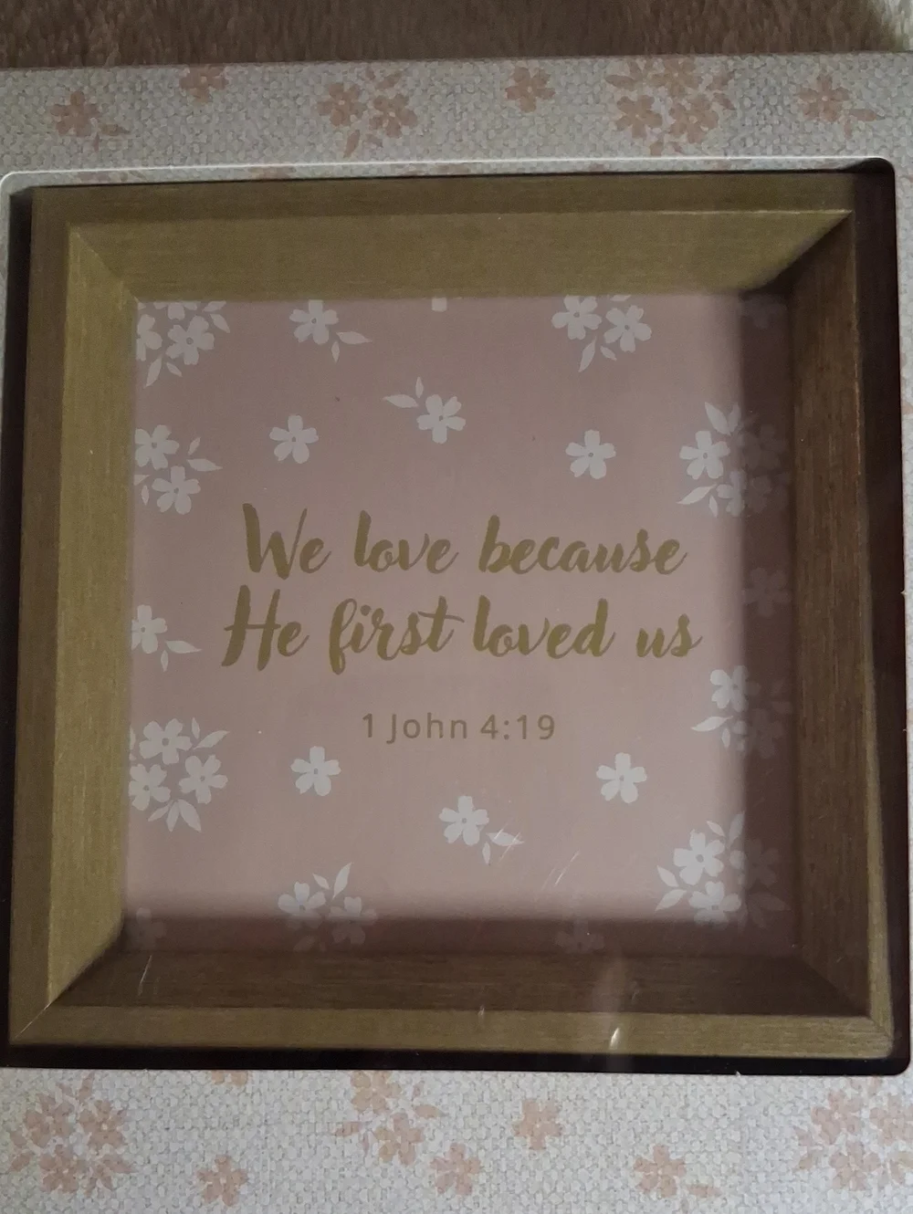 Divine Words Framed 12 Bible Verse Cards 8Card Set - Pink